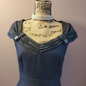 Tahari Charcoal Gray Dress Size 4